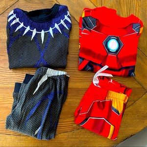 Set of Disney PJs pals Iron Man Black Panther SZ 8